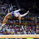 Biles competing at the Rio 2016 Olympics.